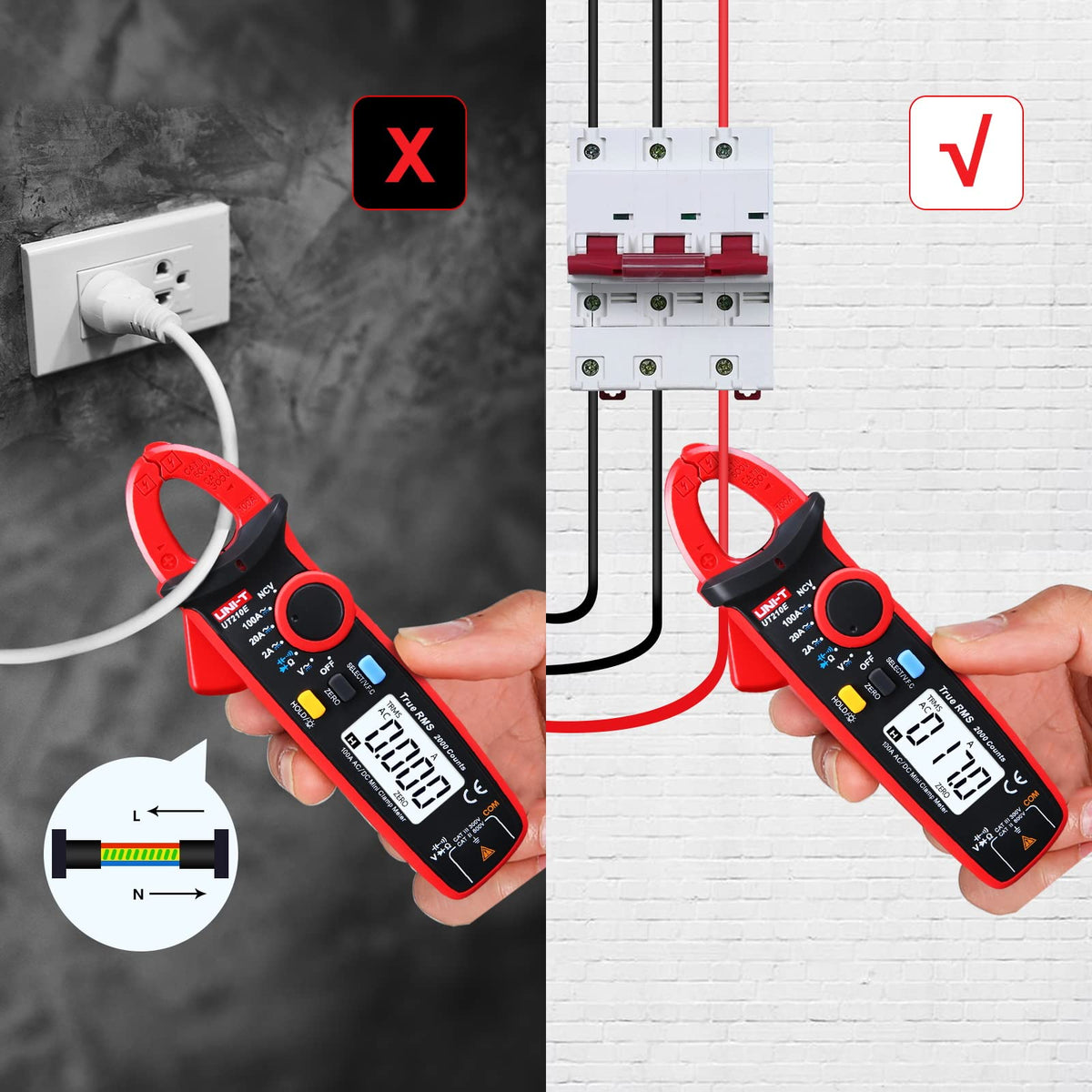 Mini Digital Clamp Meter & Phillips Screwdriver B539559
