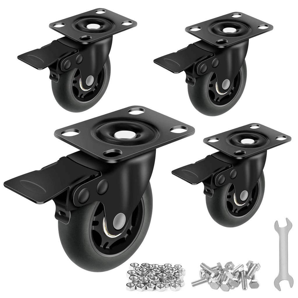 3” Lock Casters Set of 4 Heavy Duty J438