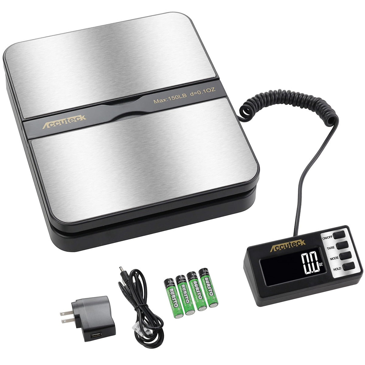 150Lbs 0.1OZ Digital Postal Scale Stainless Steel E37079