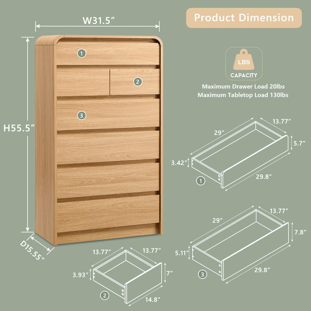 7 Drawer Dresser J135346