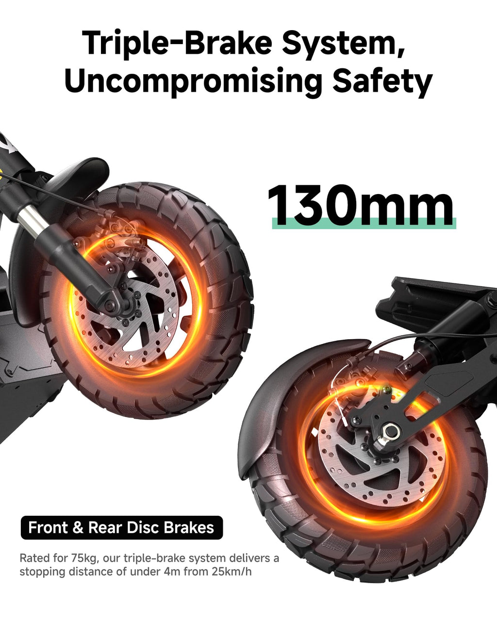 Electric Scooter Adults 1000W Peak Motor Up to 31 MPH G492596