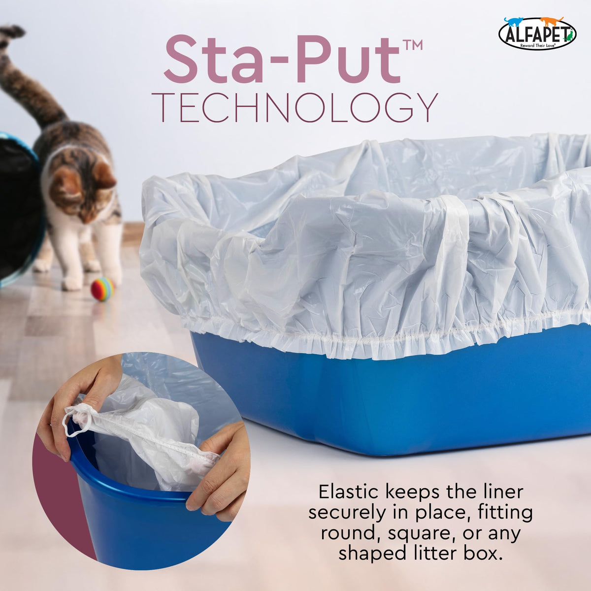 Cat Litter Box Disposable Elastic Liners 48 Count Z981696