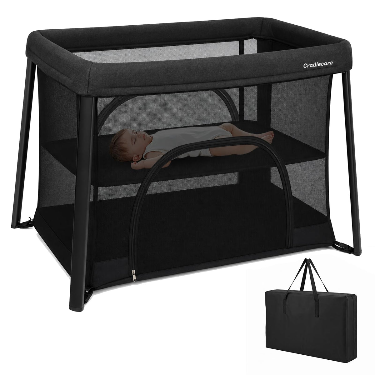 Portable Playpen with Bassinet B4238