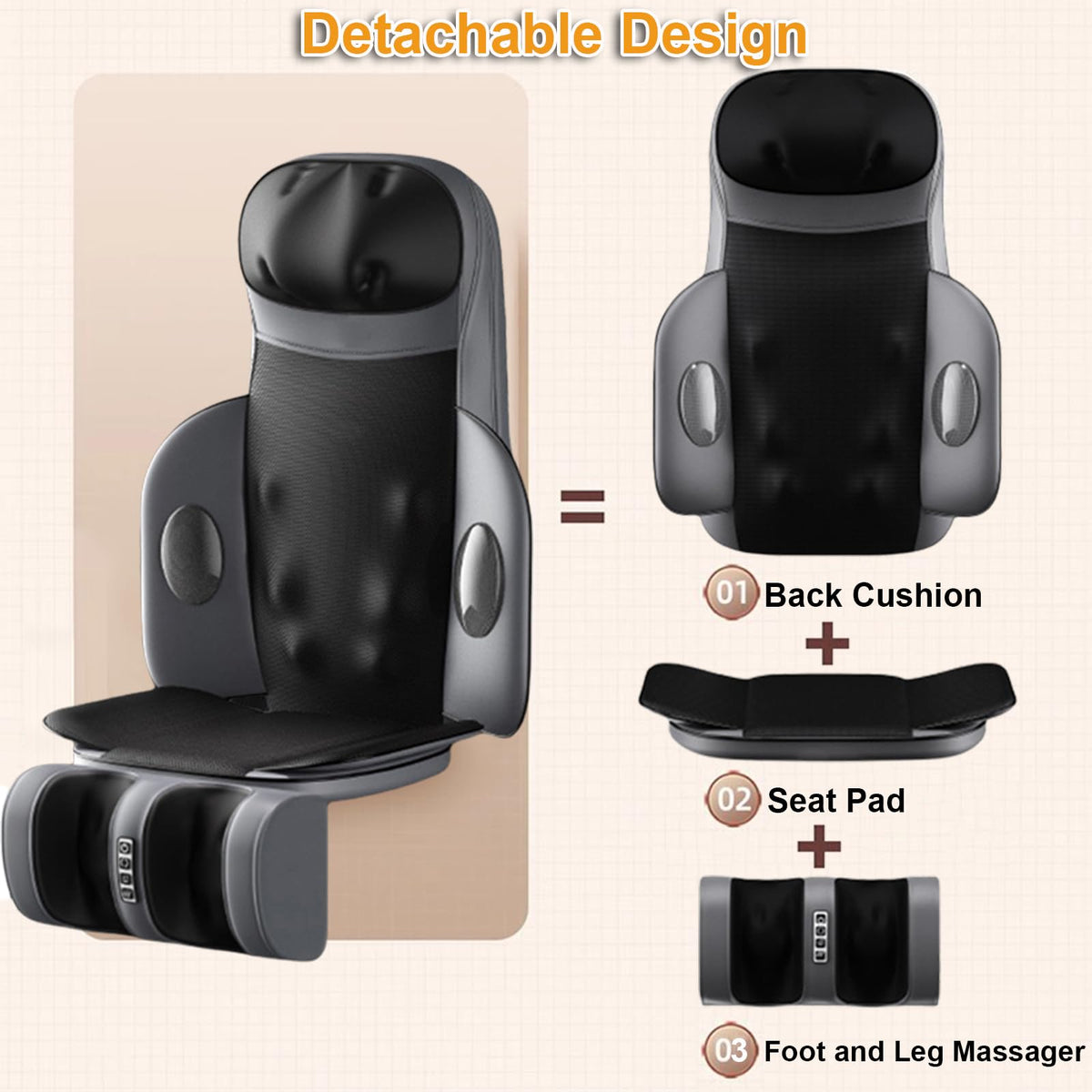 Shiatsu Back Massager with Heat N17622