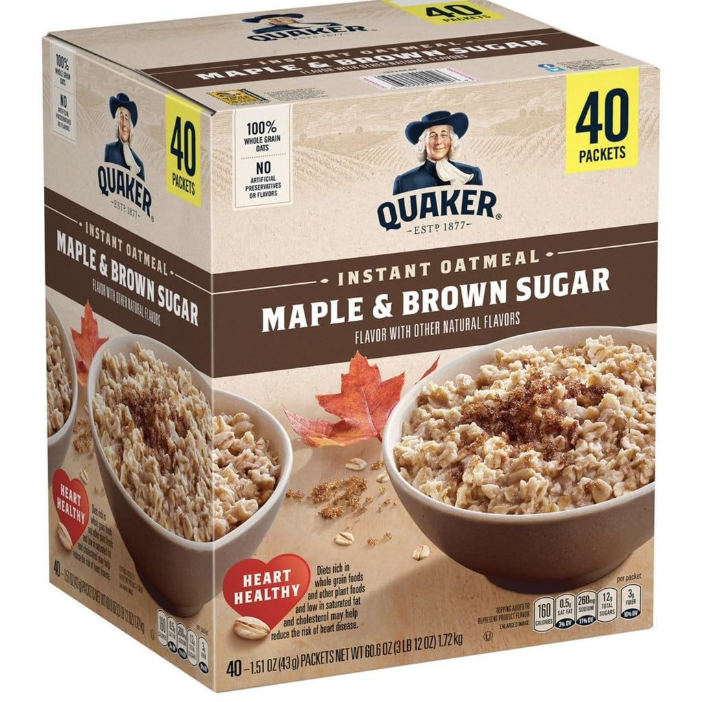Instant Oatmeal Maple Brown Sugar 1.51 oz 40 Count K669