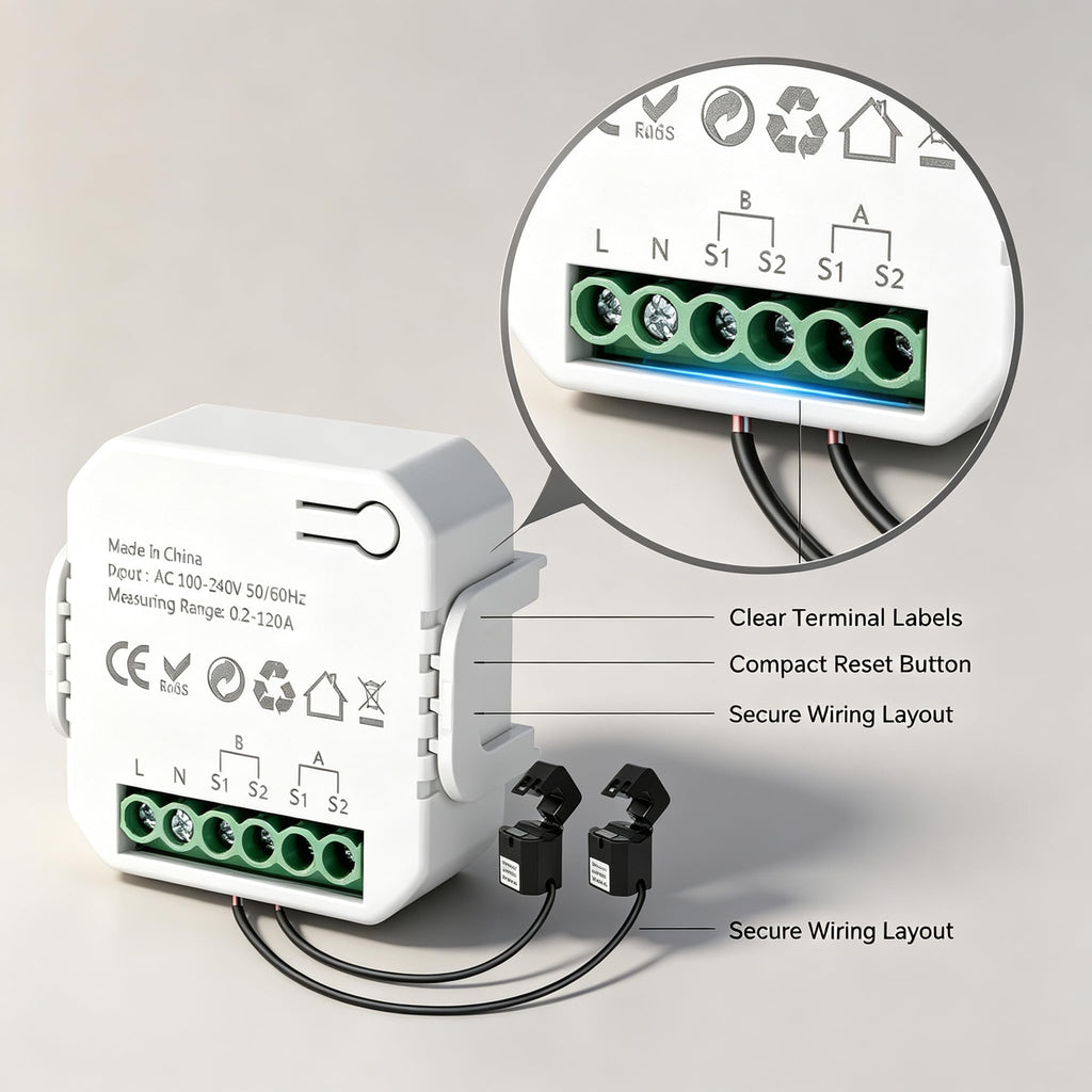 Smart Home Energy Monitor 2x120A Dual Channel F720