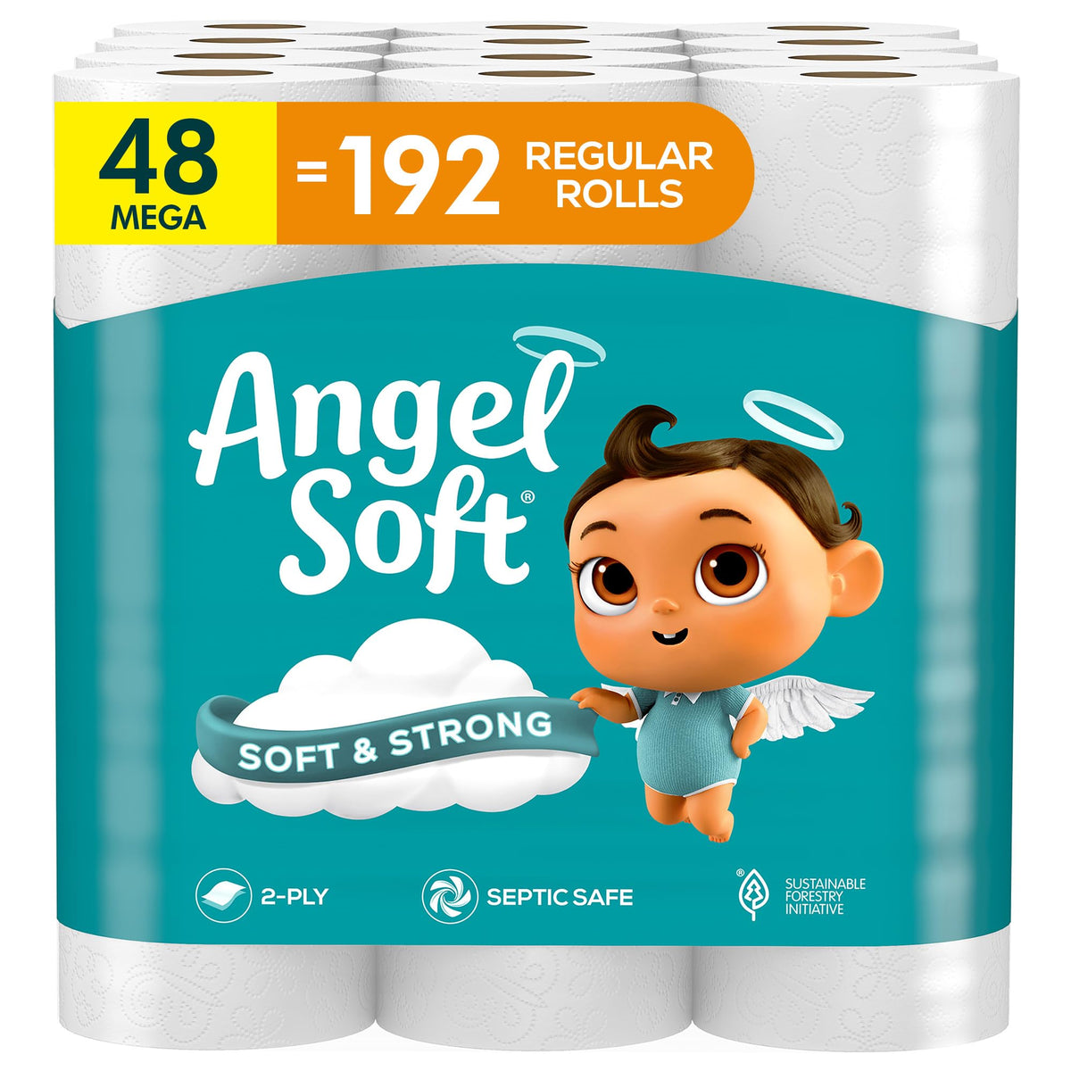 Toilet Paper 48 Mega Rolls D648