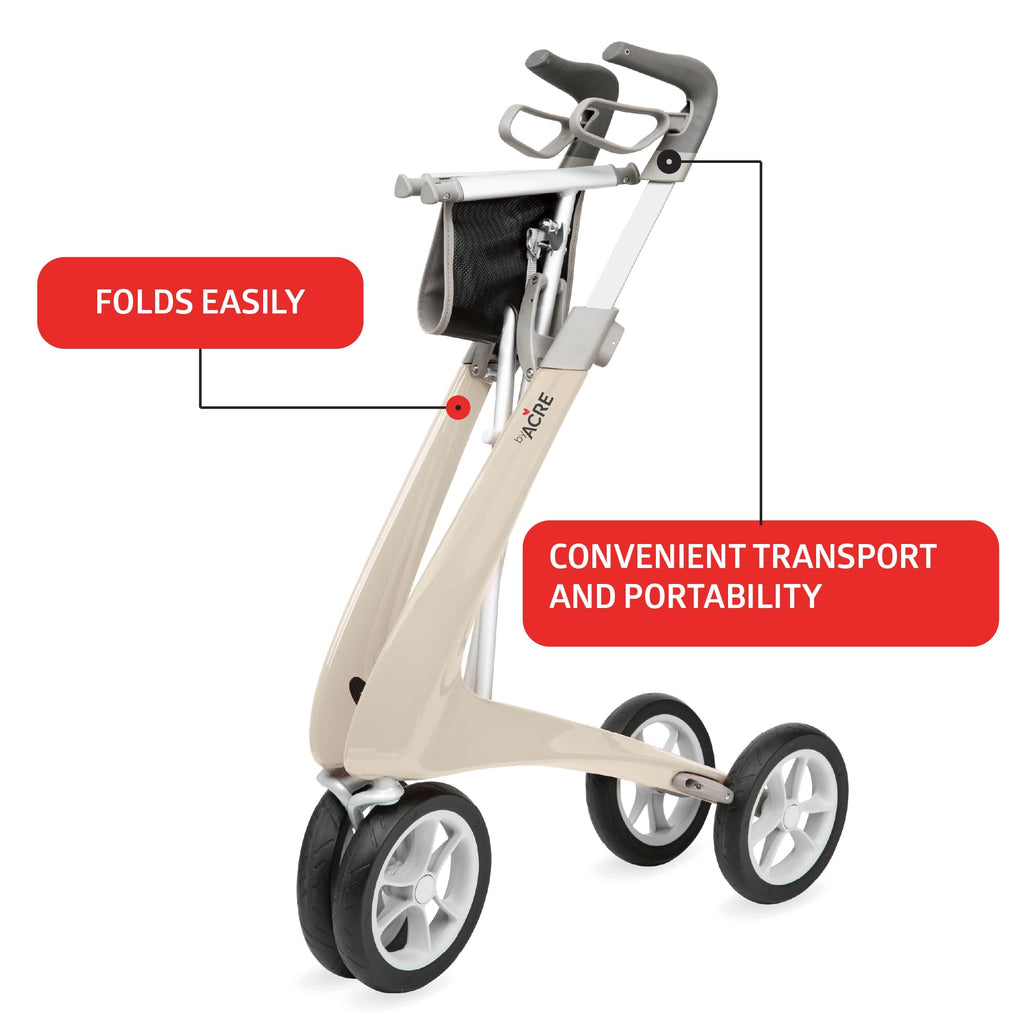 Carbon Ultralight Rollator Walker with Organizer Bag X56120