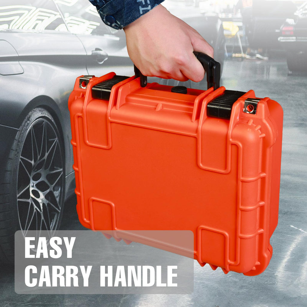 14x 11.5x 6.5 Inch Waterproof Protective Camera Case with Customizable Foam W887992