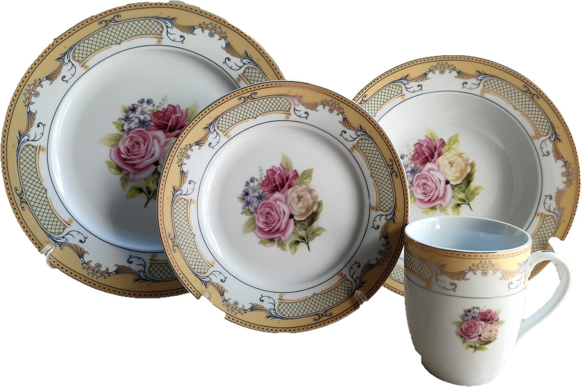 16-Piece Porcelain Dinner Set for 4 U126