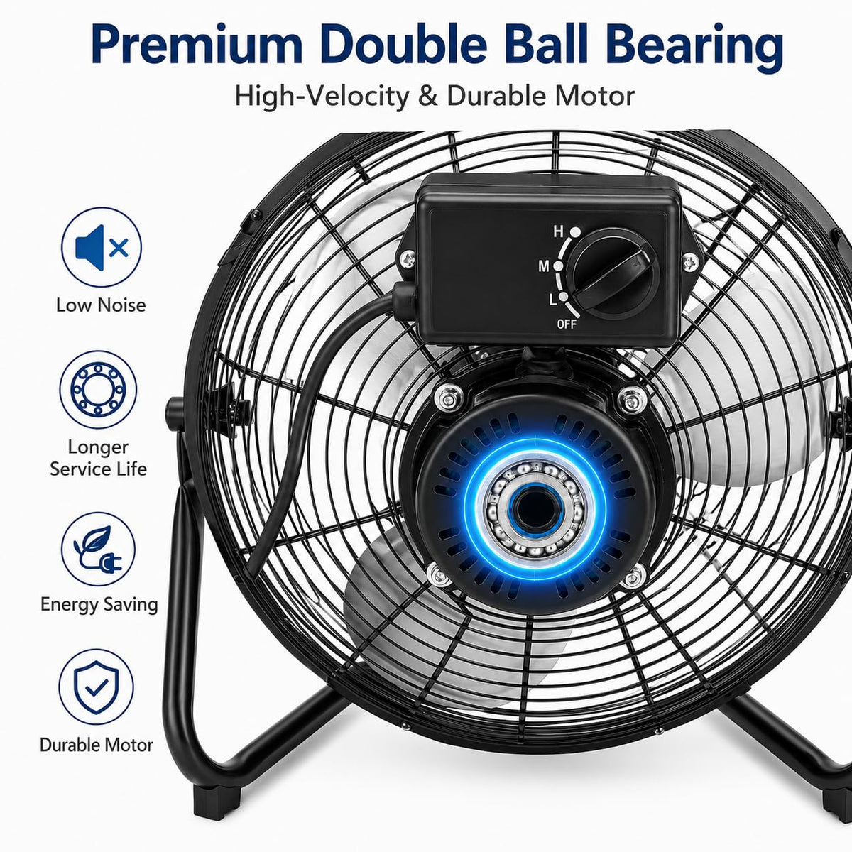 20'' Industrial Floor Fan O684080