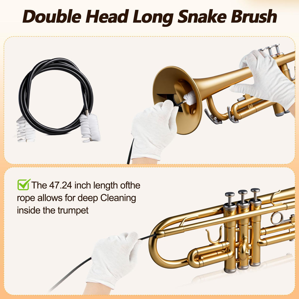 10 Pieces Trumpet Cleaning Kit J994