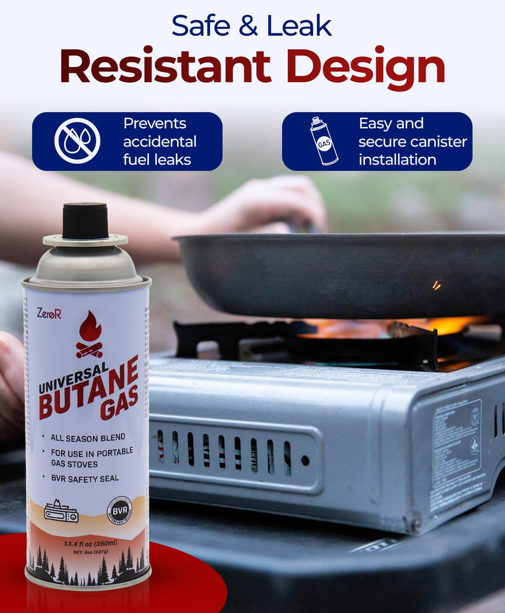 Butane Fuel Canister Cartridge 13.4 fl oz R488