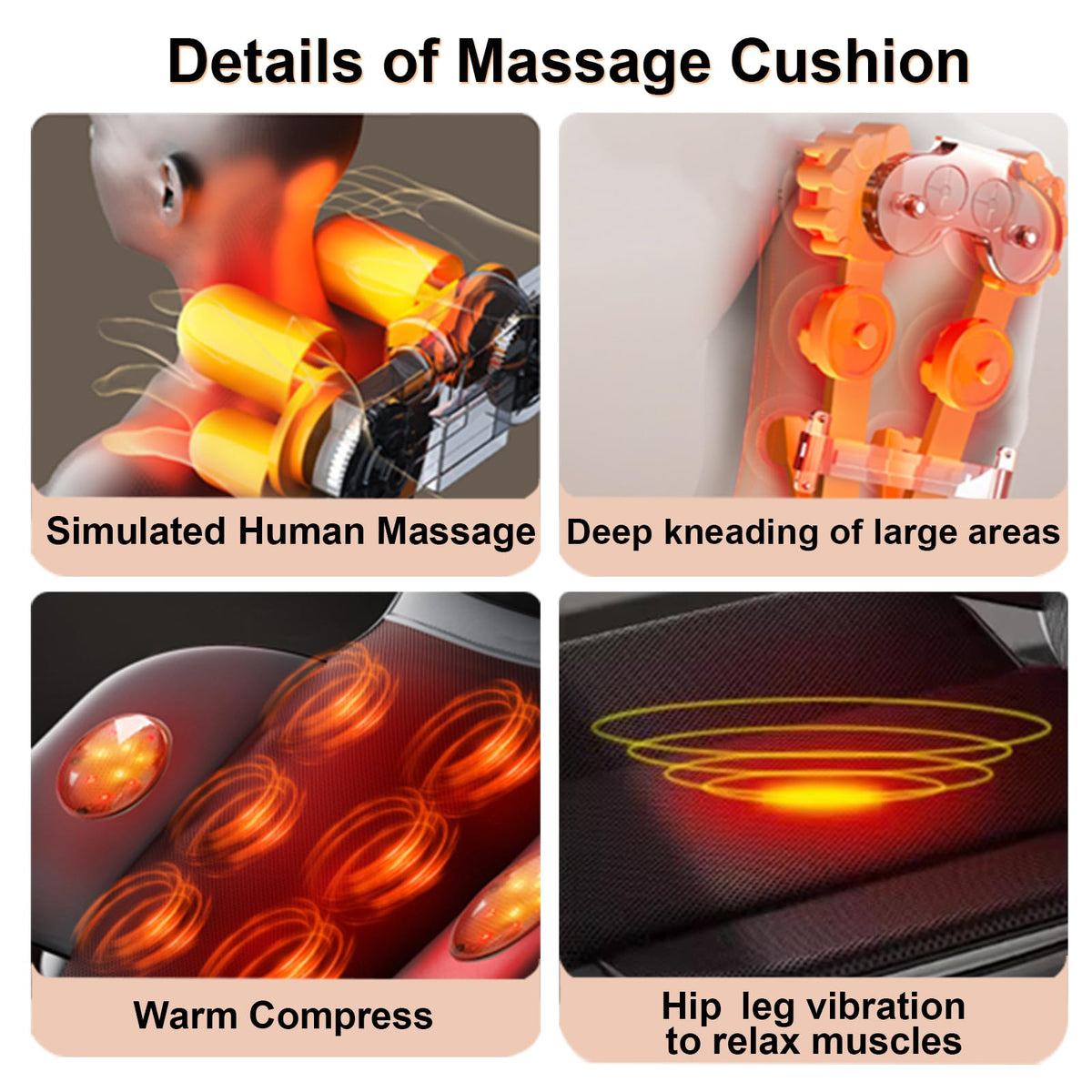 Shiatsu Back Massager with Heat N17622