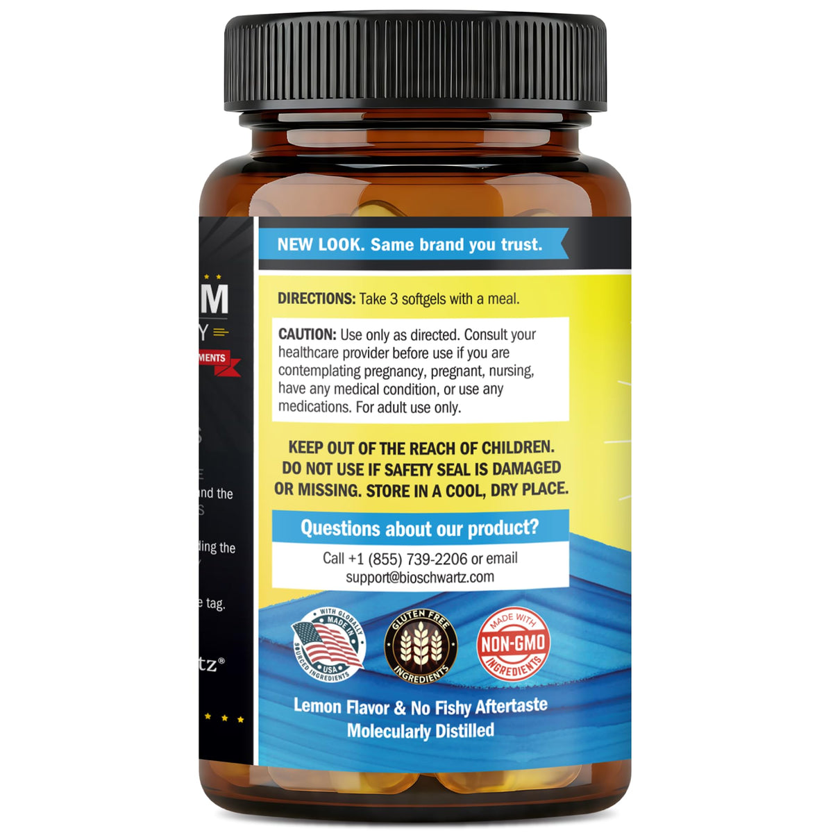 Omega 3 Fish Oil 3000mg 90 Softgels D268075