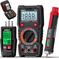 Digital Multimeter Non-Contact Voltage Tester GFCI Outlet Tester Kit F54235