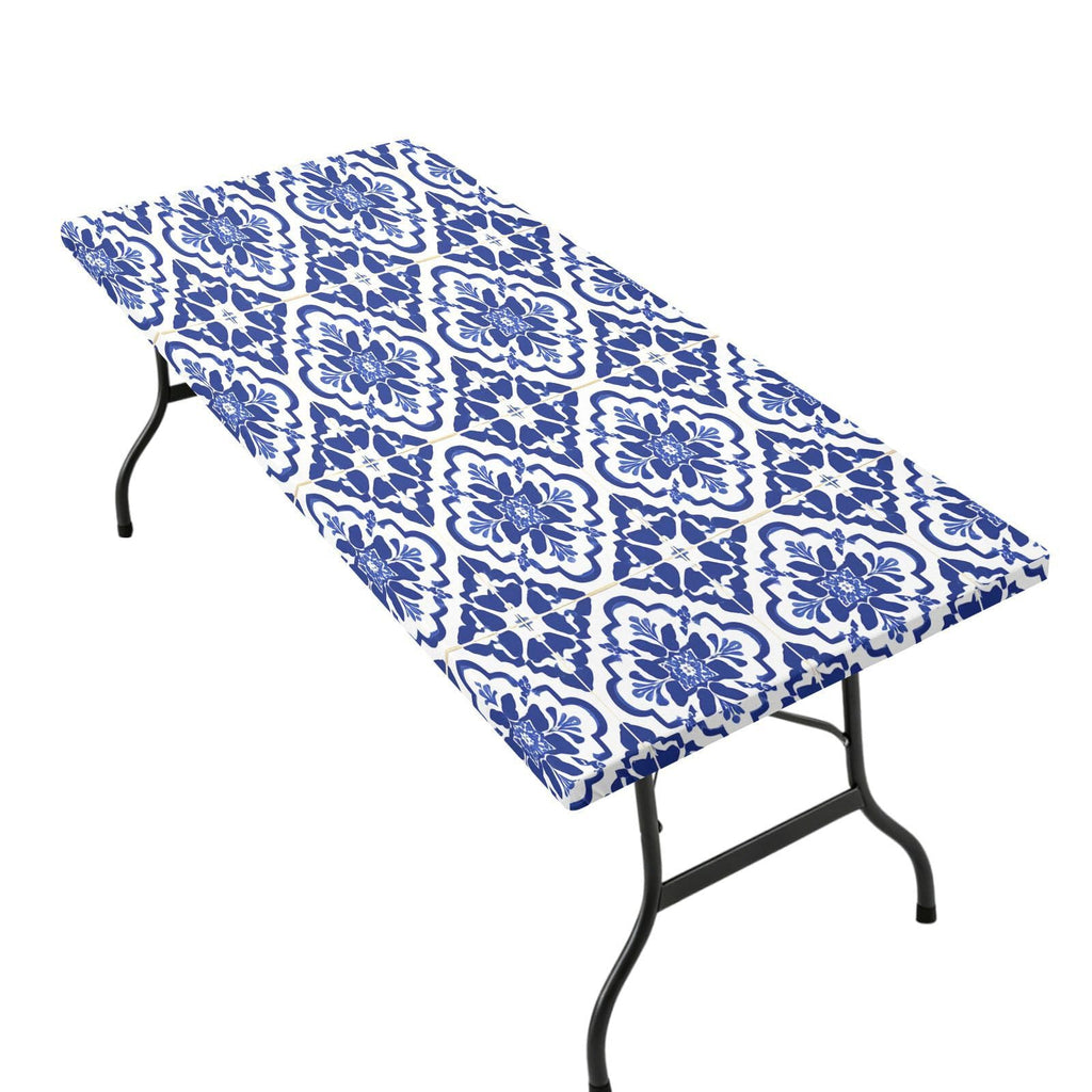 6 Ft Rectangle Water Resistant Tablecloth P2199
