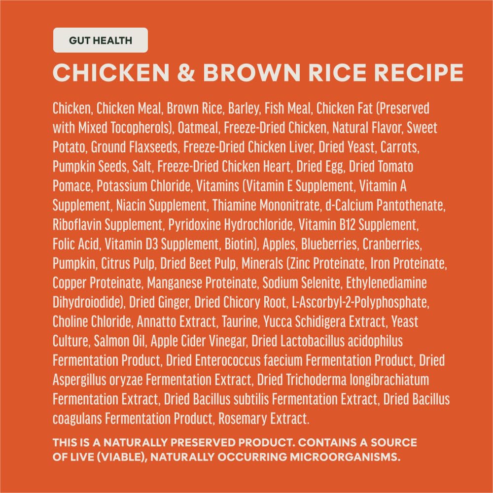 Chicken & Brown Rice Dry + Freeze Dried 3.5 lb M10096