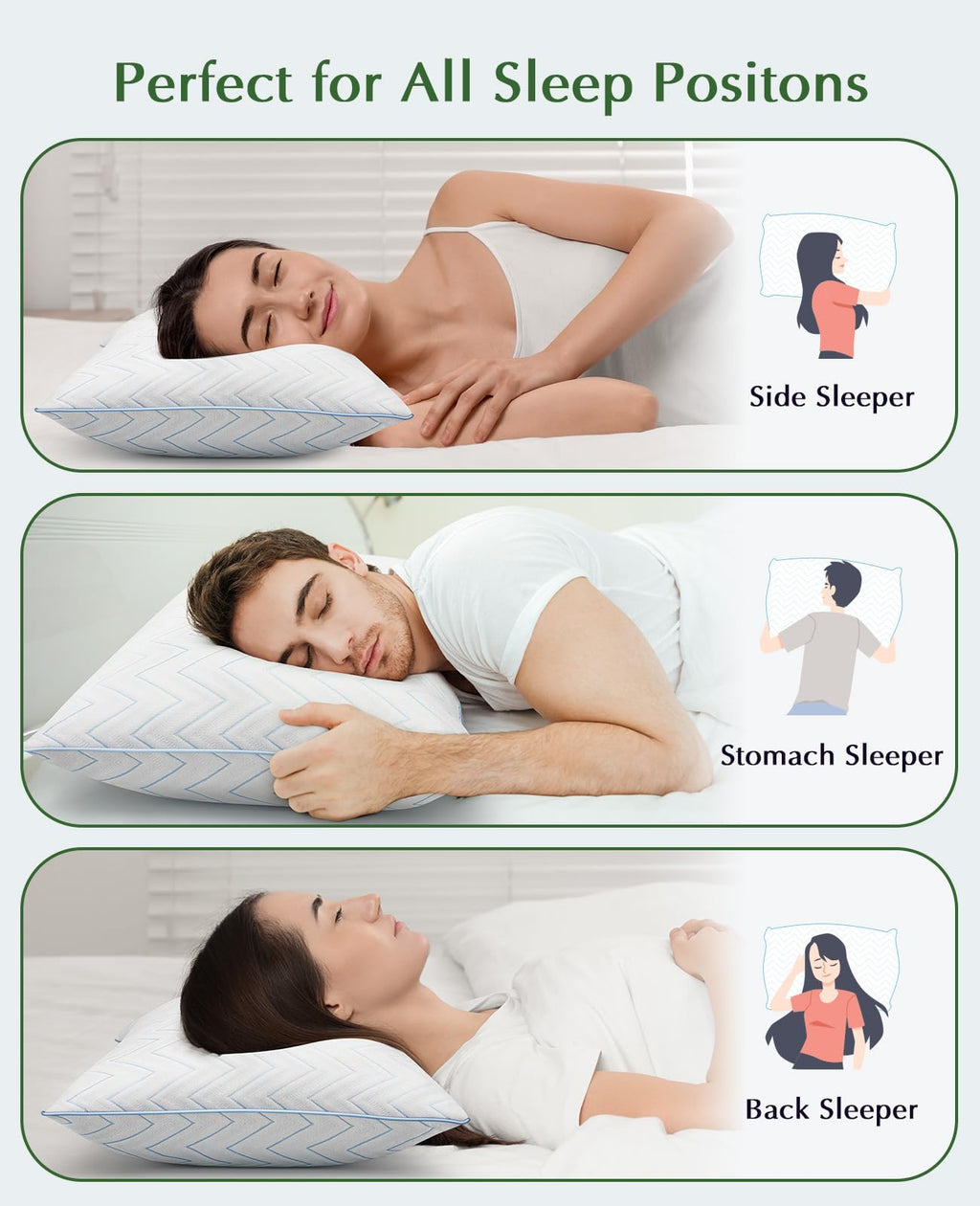 King Size Pillows Set of 2 Q255012
