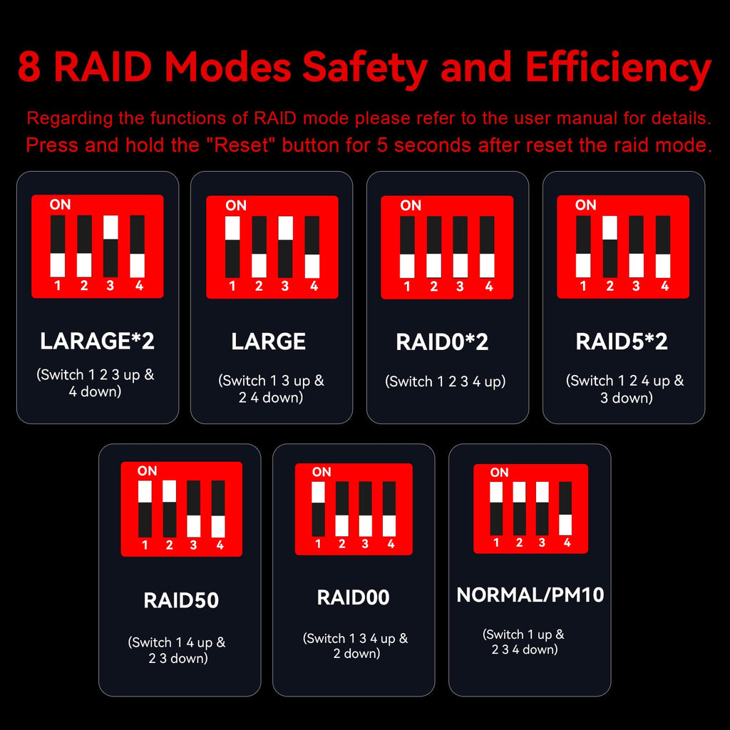 Aluminum 8 Bay Hard Drive RAID Enclosure with Cooling Fan H708821