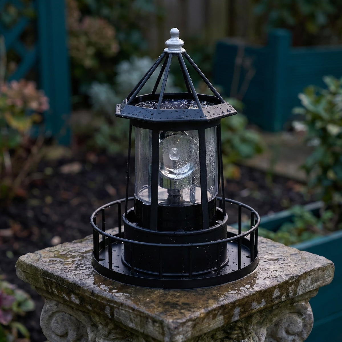 Solar Revolving Lighthouse Light K68773