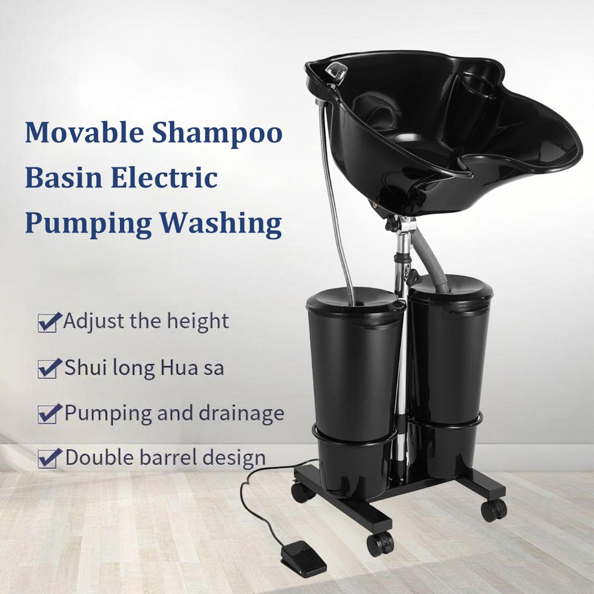 Portable Hair Washing Basin with Electric Pump L4173