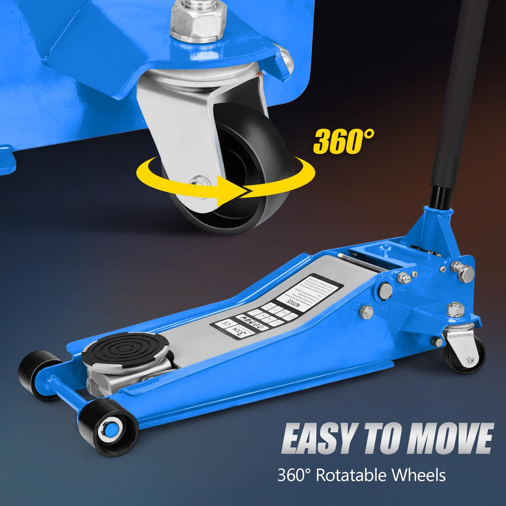 3 Ton Low Profile Aluminum Steel Floor Jack Y3338