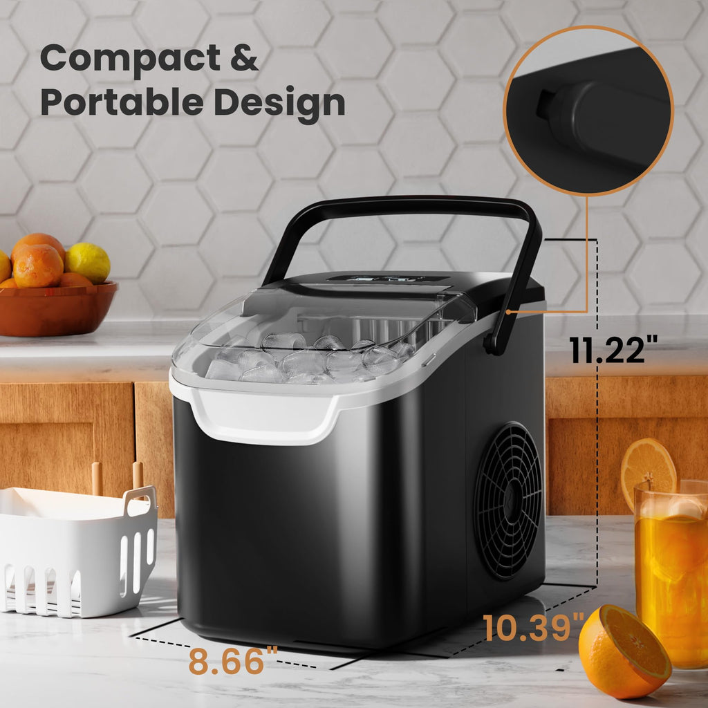Black Countertop Ice Maker F822240