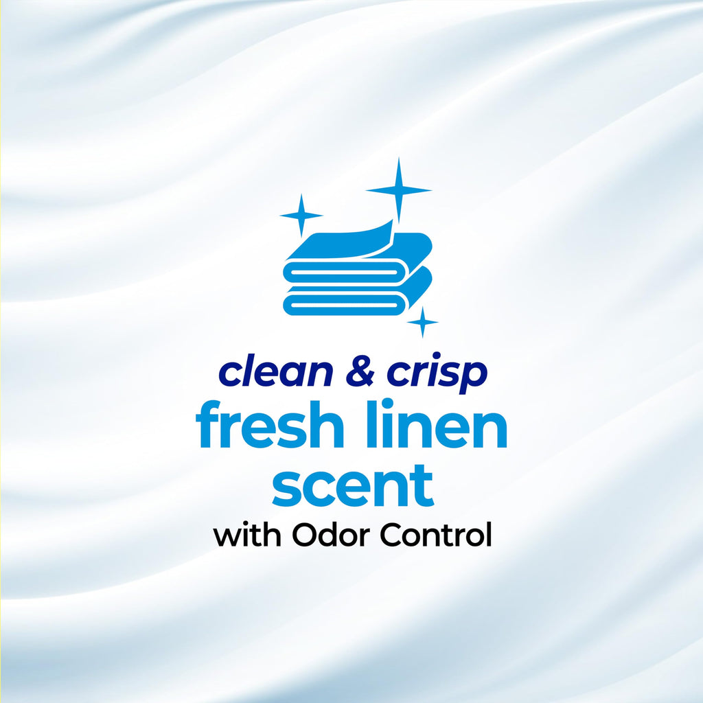 4 Gallon Trash Bags, White, Fresh Linen Scent, 80ct N743