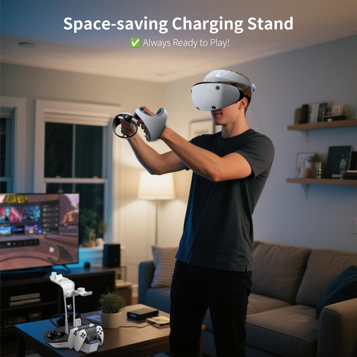 Dual Charging Station for PS5 and VR2 Controllers I31699