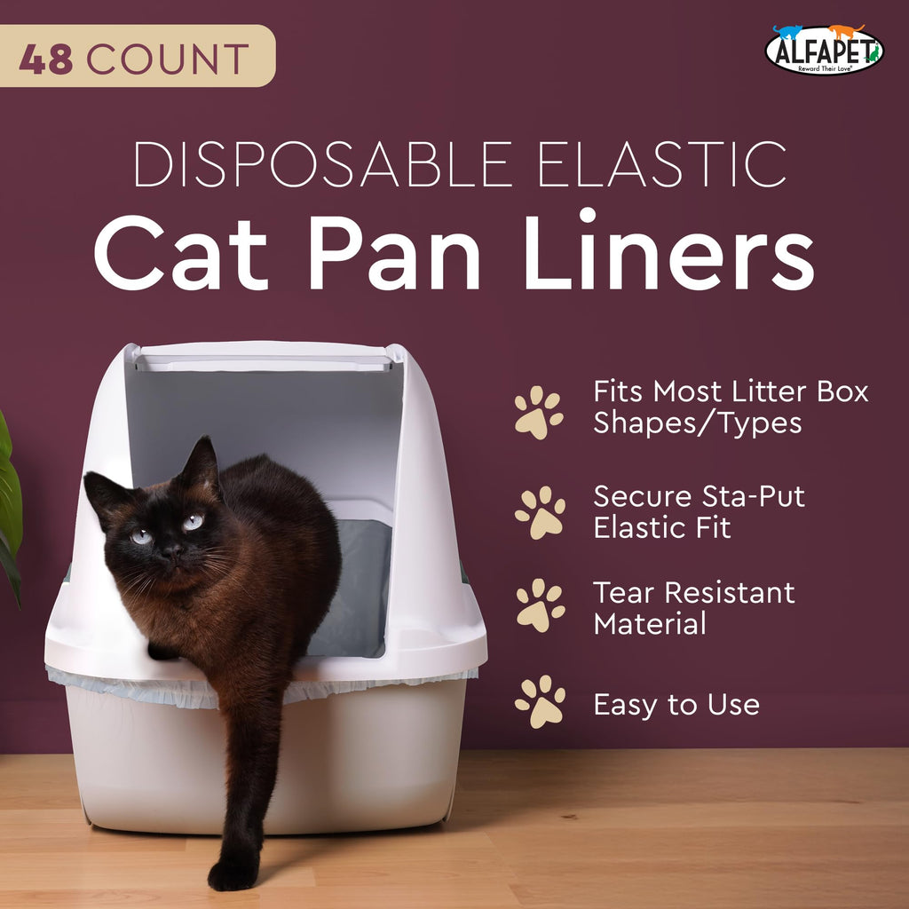 Cat Litter Box Disposable Elastic Liners 48 Count Z981696