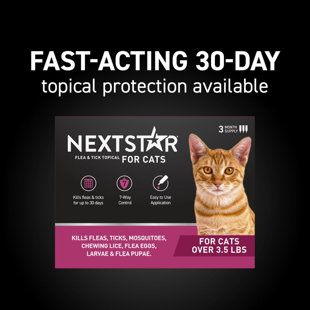 Flea & Tick Topical Cats 3-Month C337
