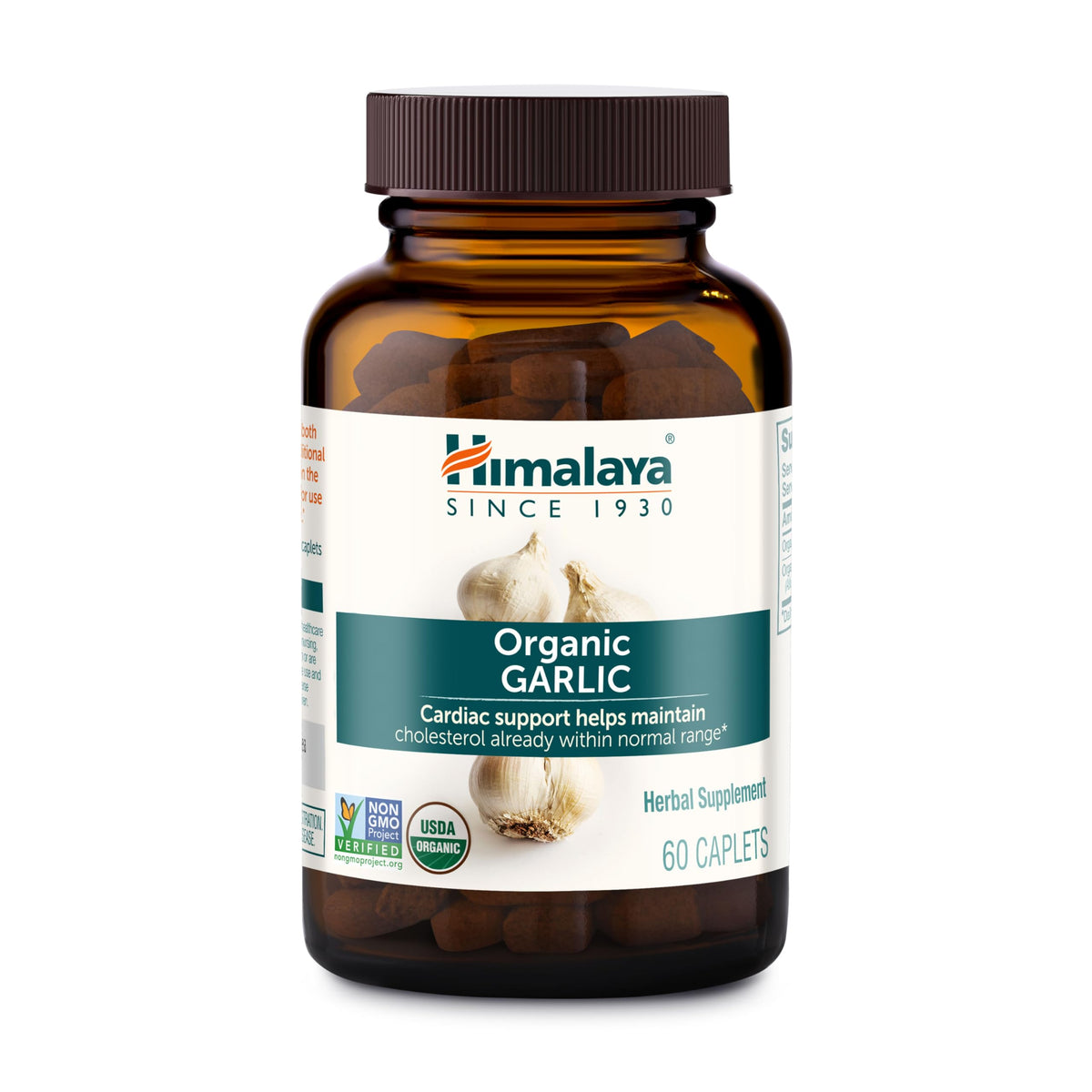 USDA Organic Garlic Supplements 1400 mg 60 Caplets Q27890