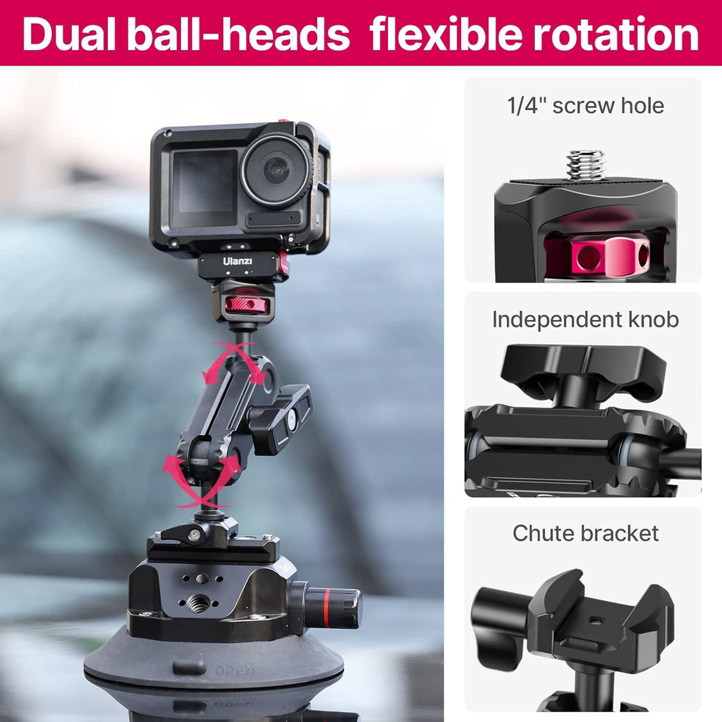 Suction Mount 4.5'' Magic Arm Bracket for DSLR Cameras V48274