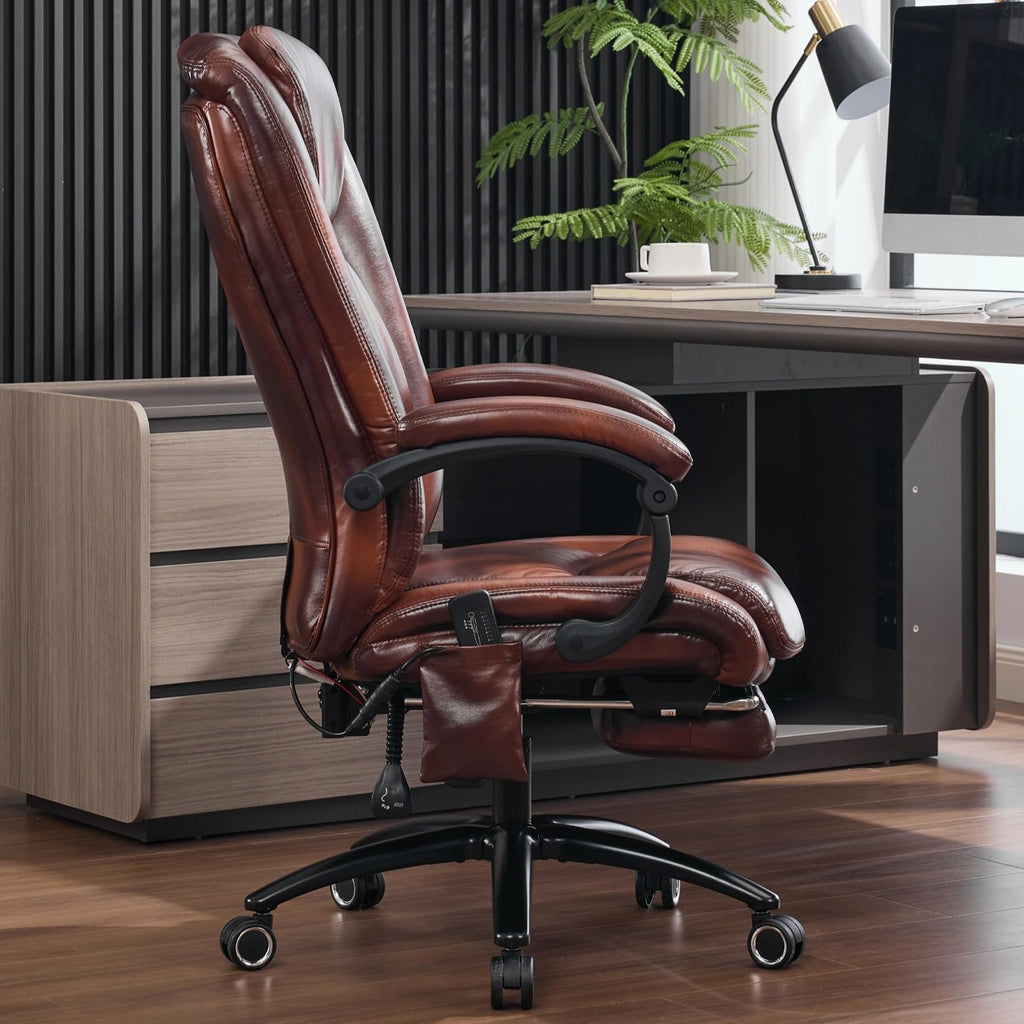 Massage Office Chair with Heat and Foot Rest E8639