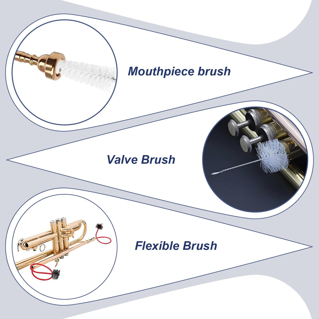 3 Pcs Trumpet Cleaning Kit L9828