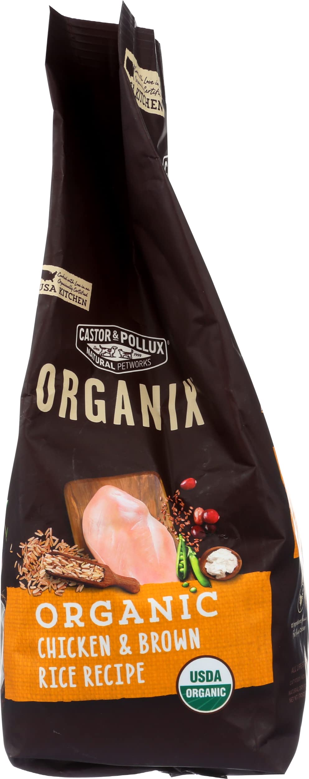 Organic Chicken & Brown Rice Recipe Dry Cat Food 3 lb. Bag W979216