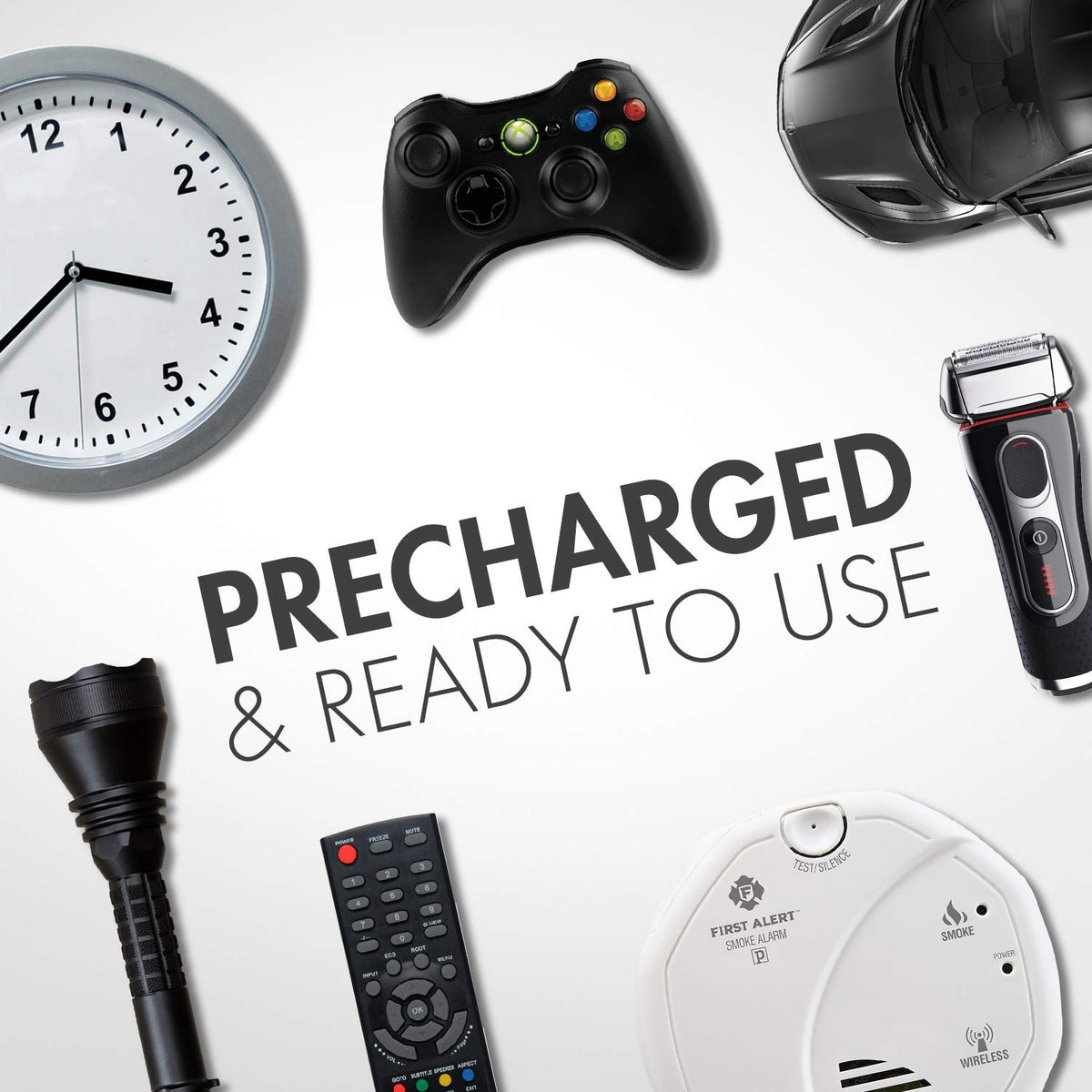 Rechargeable C Batteries and Universal Battery Charger F5100