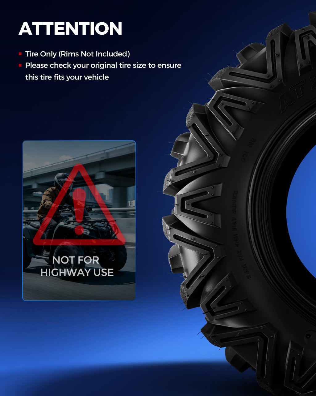 All-Terrain Tires 19x7-8 Set 2 R499