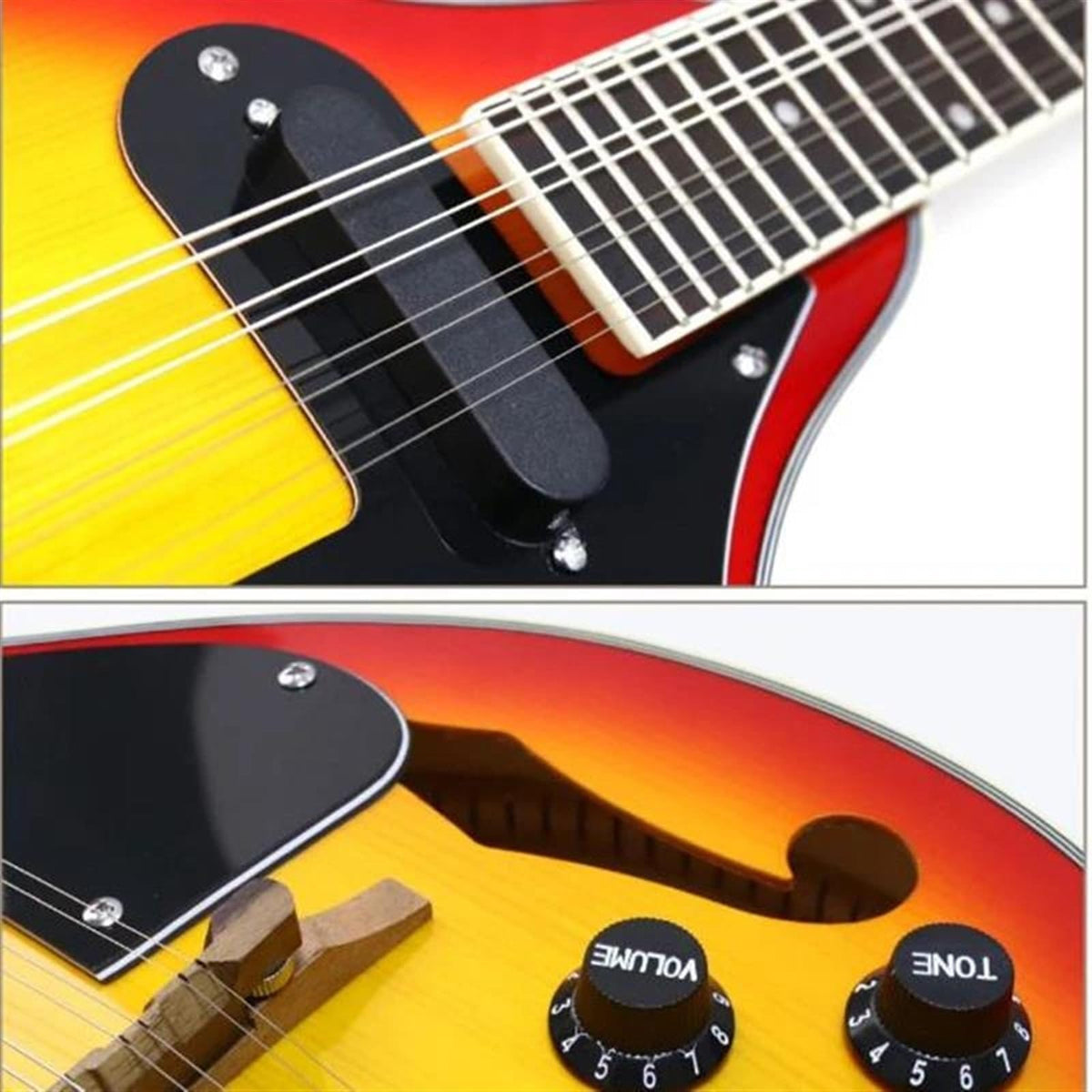 8 Strings Spruce Sunburst Electric Mandolin X545