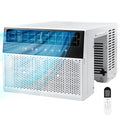 U-Shaped 10,000BTU Window Air Conditioner with Full Window View, Ivory White L944345