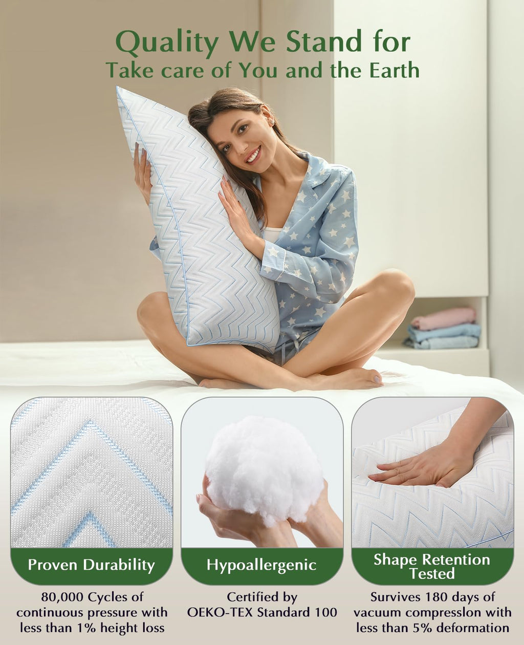 King Size Pillows Set of 2 Q255012