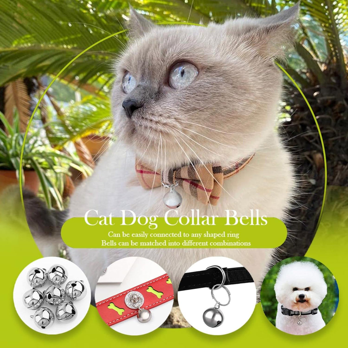 3 Pack Stainless Steel Pet Bells N7946