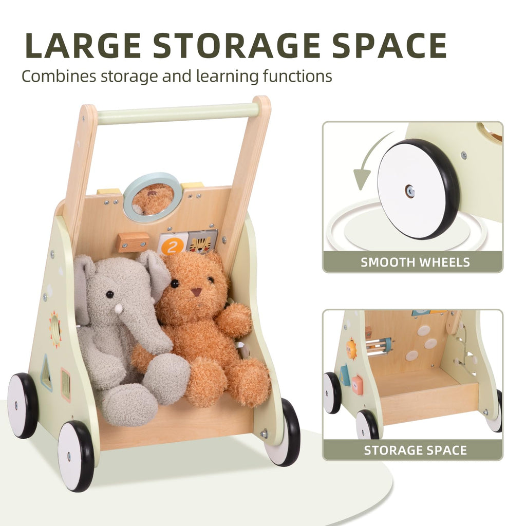 Wooden Baby Walker with Wheels H989