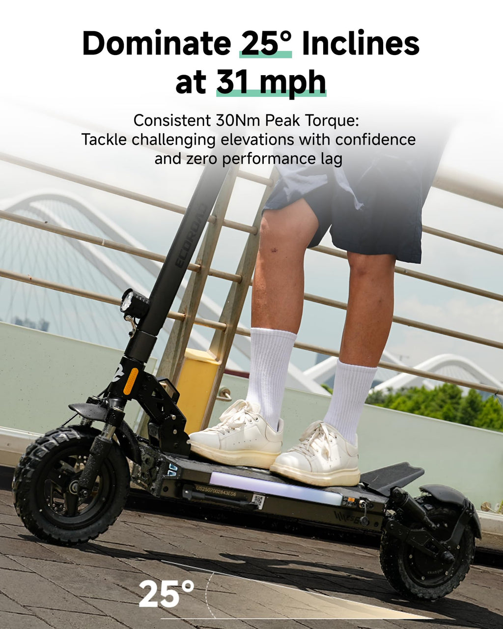 Electric Scooter Adults 1000W Peak Motor Up to 31 MPH G492596