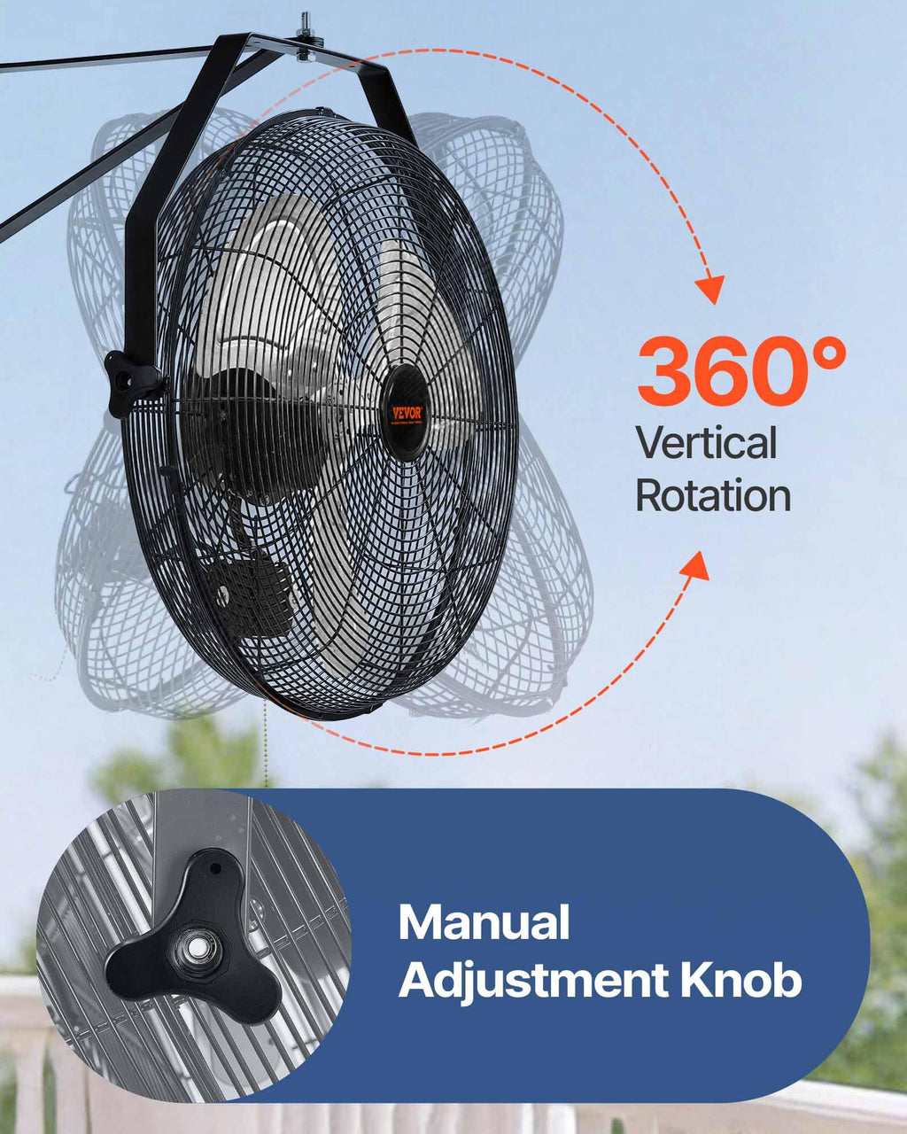 18 Inch 3-speed Wall Mounted Metal Fan L777788