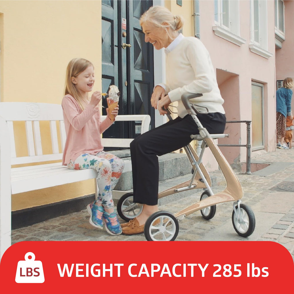 Carbon Ultralight Rollator Walker with Organizer Bag X56120