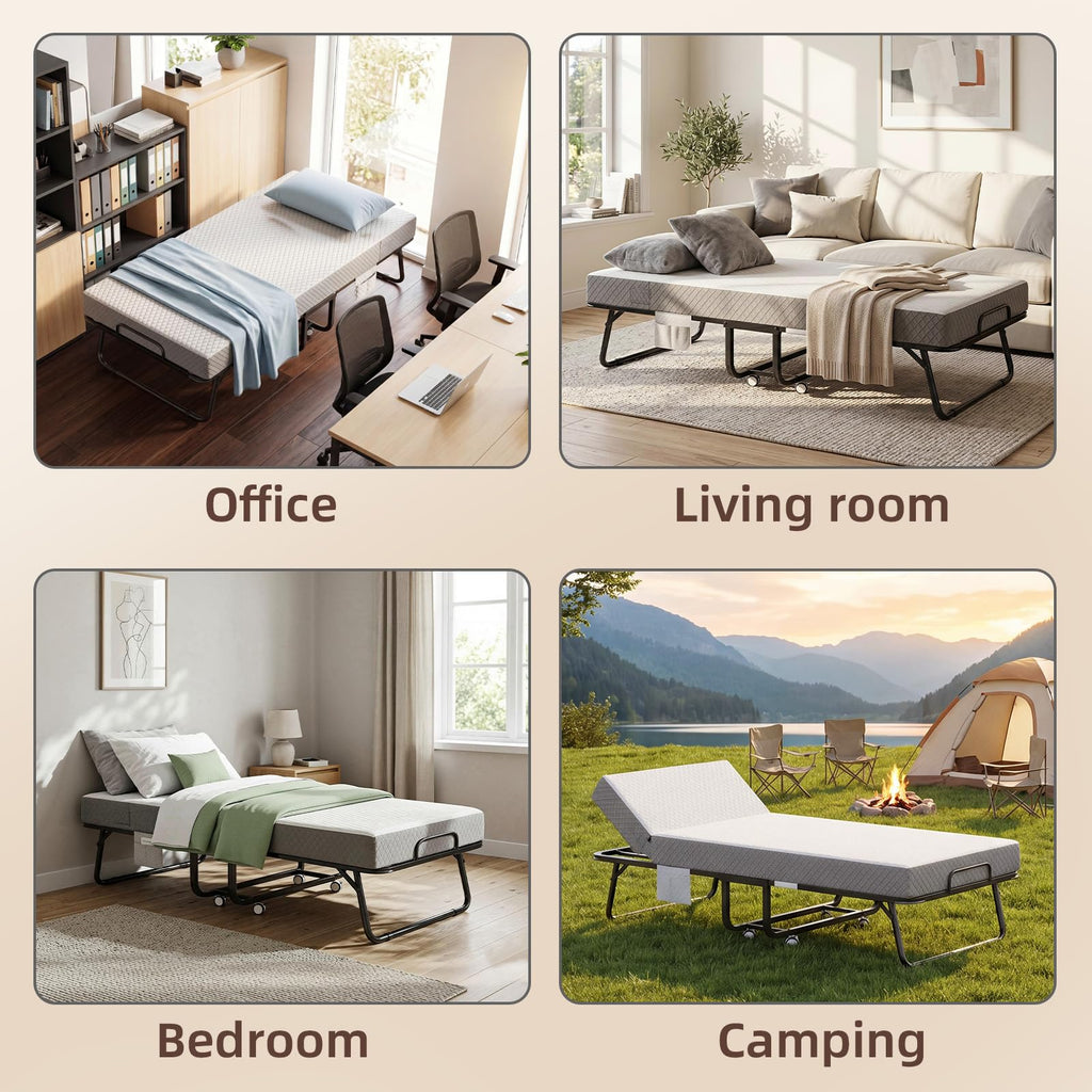 Adjustable Folding Bed with Mattress H542