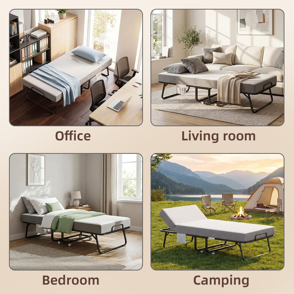 Adjustable Folding Bed with Mattress H542
