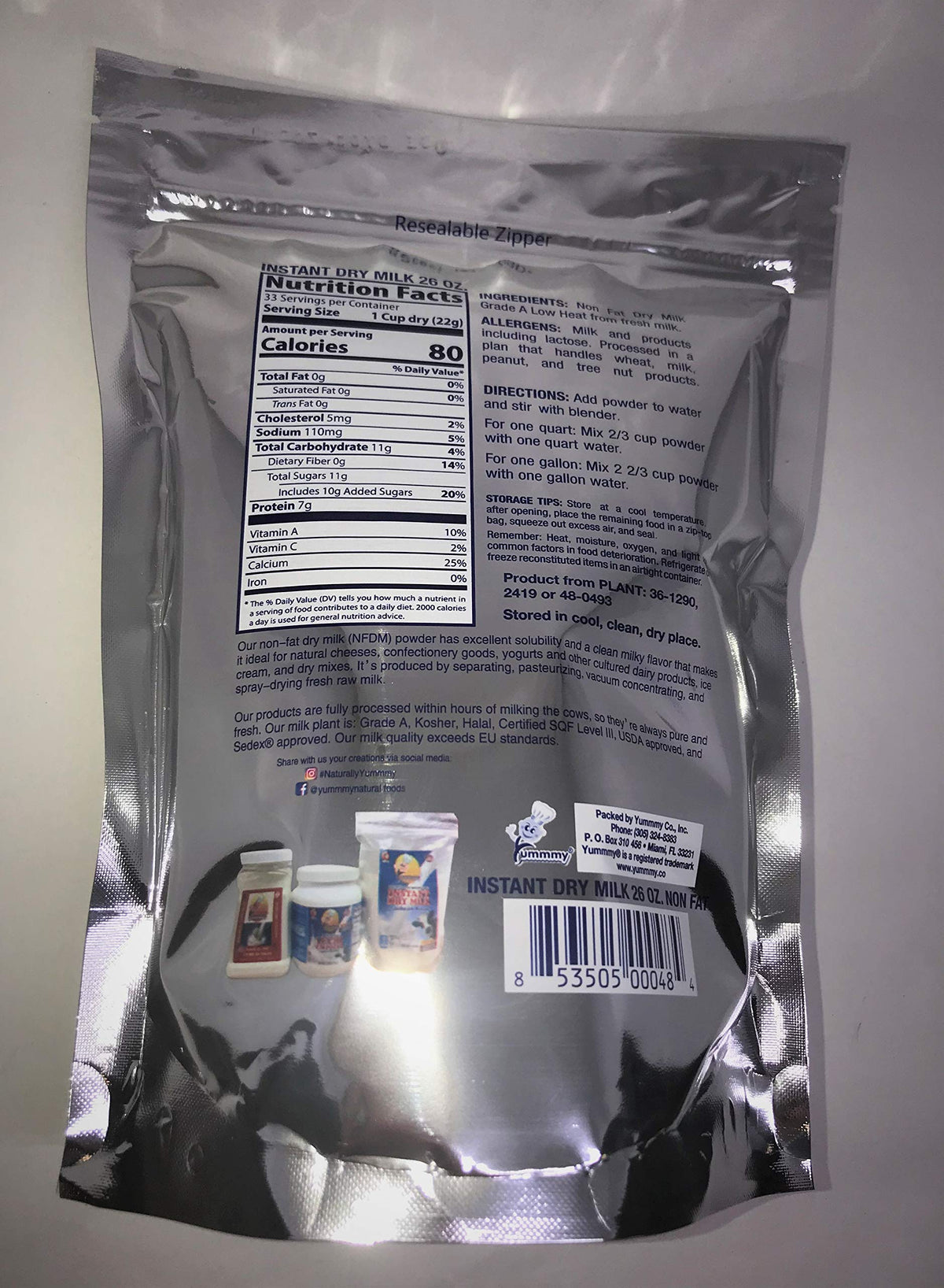 Nonfat Powdered Dry Milk 26 oz I52769